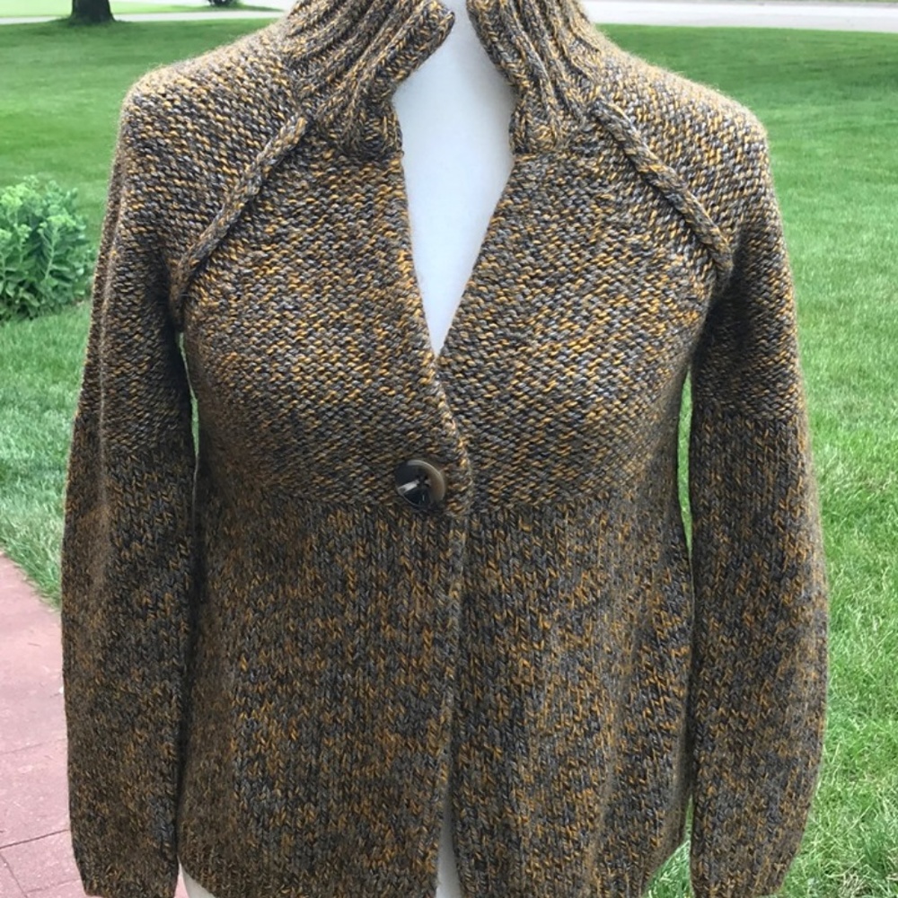 Loft Wool Blend Cardigan (M)